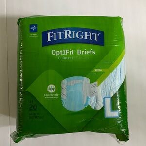 MedLine FitRight Disposable Adult Diapers Size L